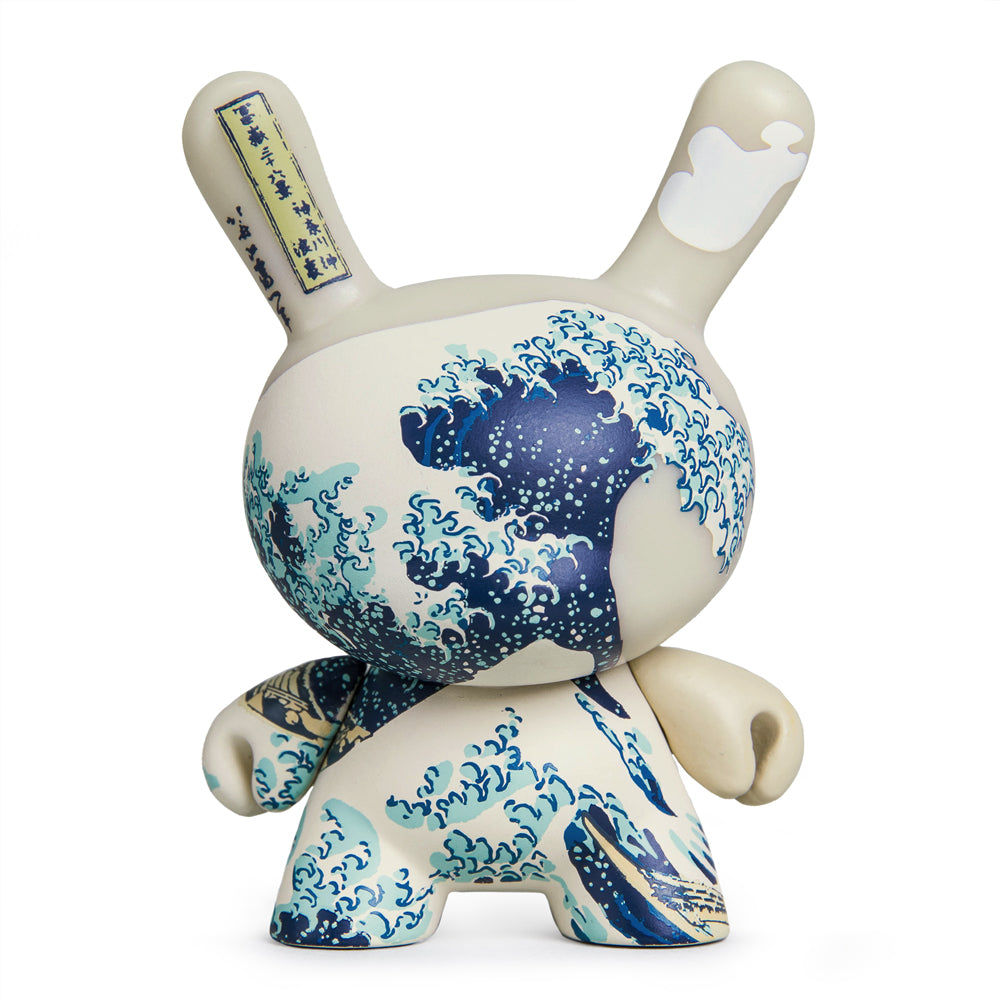 The Met 3-Inch Showpiece Dunny featuring Hokusai Great Wave design, collectible designer vinyl art figure.