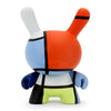 The Met 3-Inch Showpiece Dunny featuring Mondrian-inspired geometric design and bold primary colors.