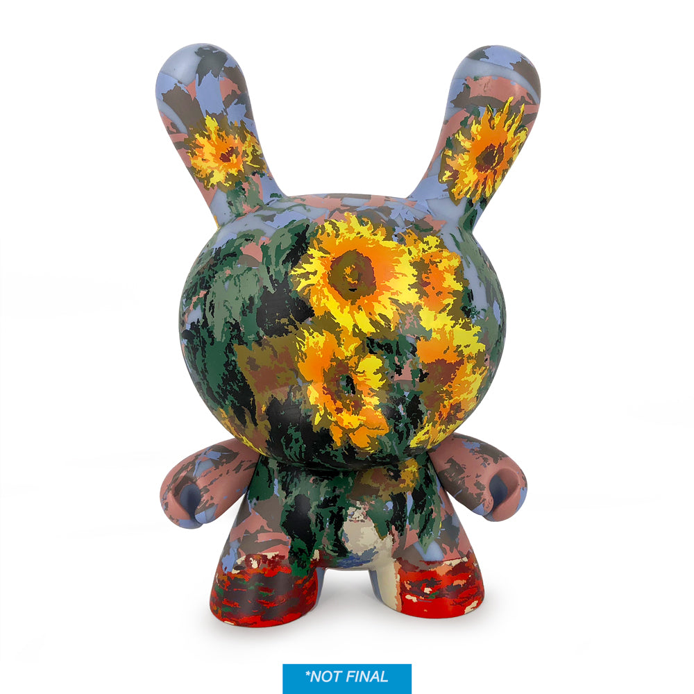 The Met 3-Inch Showpiece Dunny featuring Monet Bouquet of Sunflowers, a limited edition collectible art Dunny.
