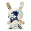 The Met 8-Inch Masterpiece Dunny featuring Hokusai's Great Wave artwork with intricate blue wave design and detailed collectible figure.