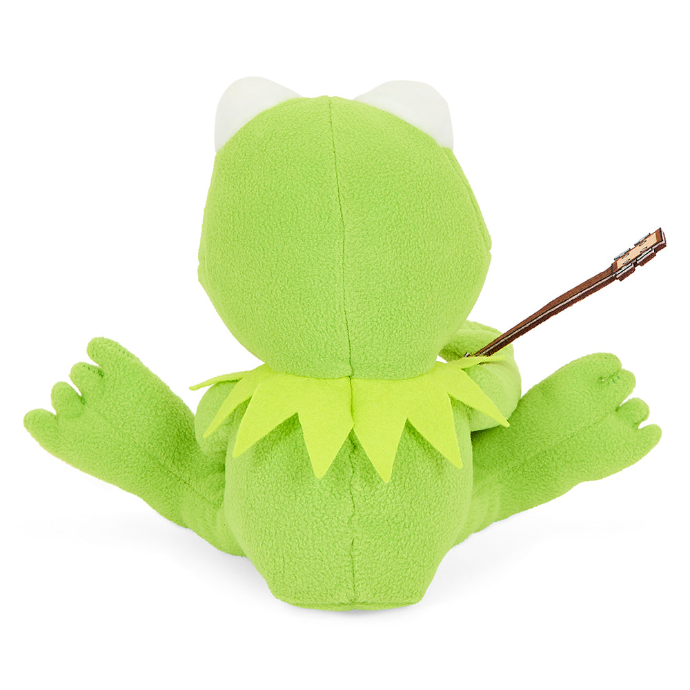 Disney The Muppets Kermit the Frog 8-inch Phunny plush holding a banjo, soft and cuddly Kermit character toy.