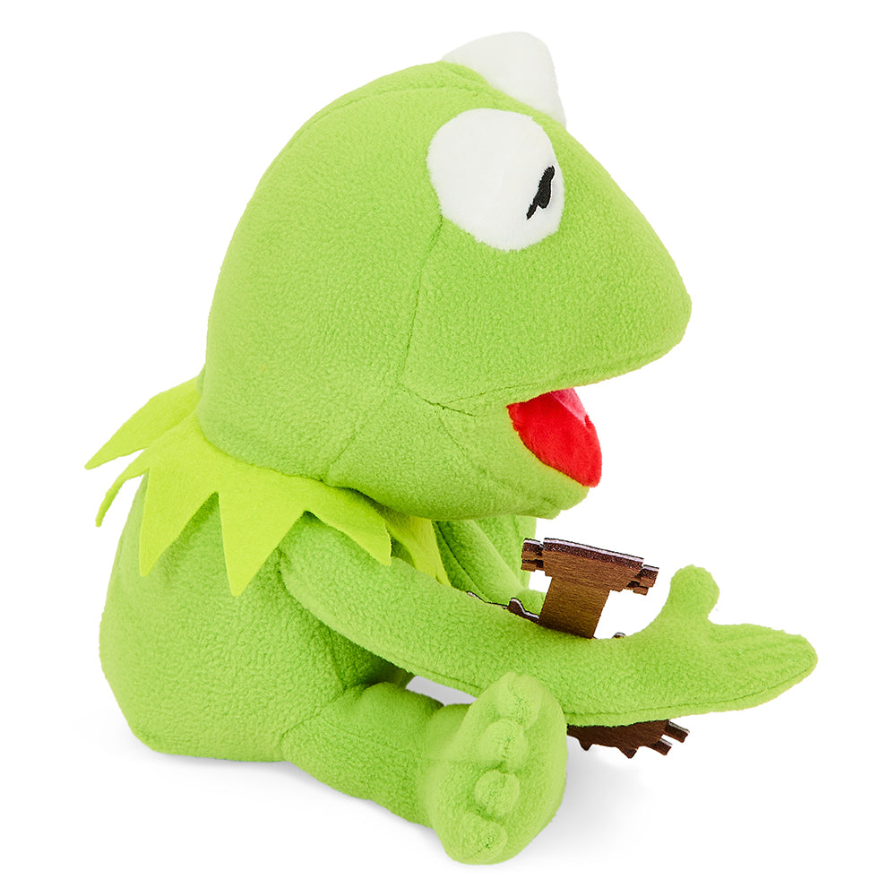 Disney The Muppets Kermit the Frog plush with banjo, 8-inch Phunny Plush featuring detailed fabric and vibrant colors.