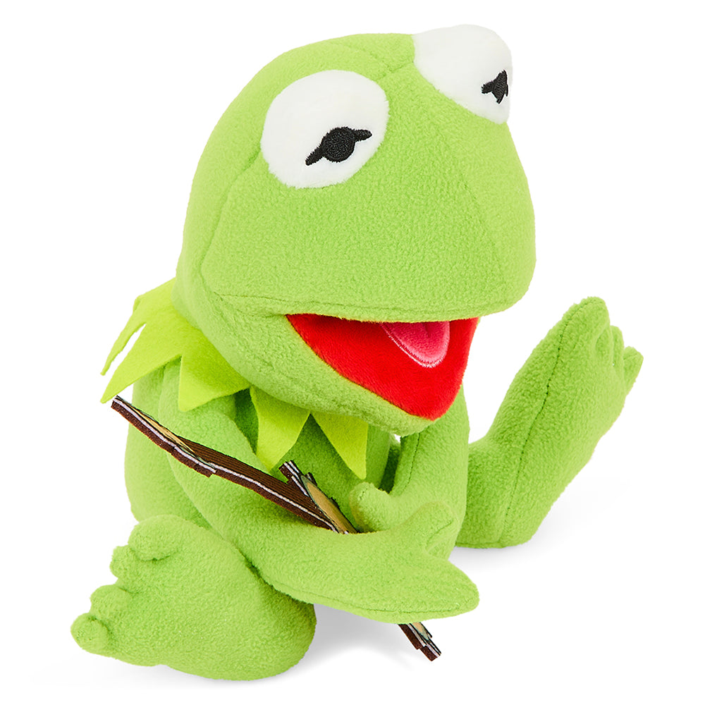 Disney The Muppets Kermit the Frog plush holding a banjo, 8-inch Phunny plush toy with detailed green fur and embroidered features.