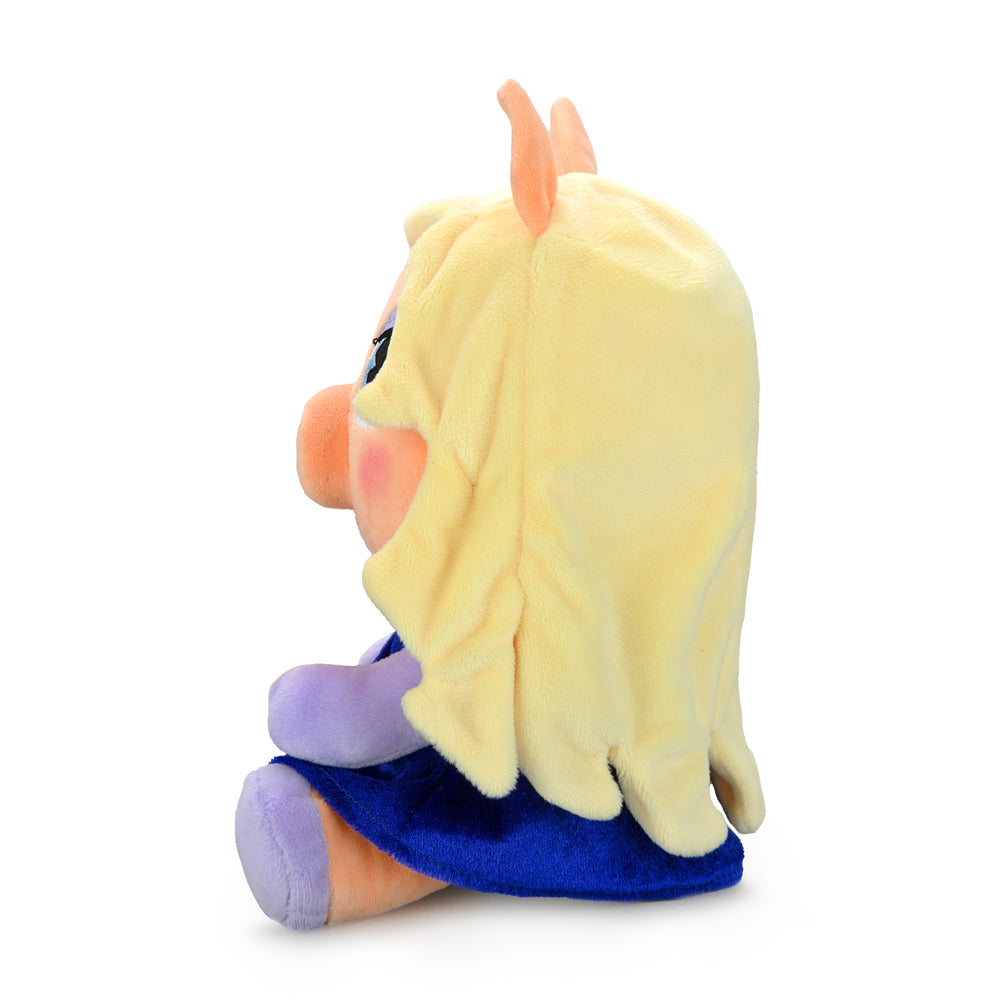 Disney Miss Piggy 7.5-inch Phunny Plush from The Muppets featuring soft fabric, detailed costume, and expressive face.
