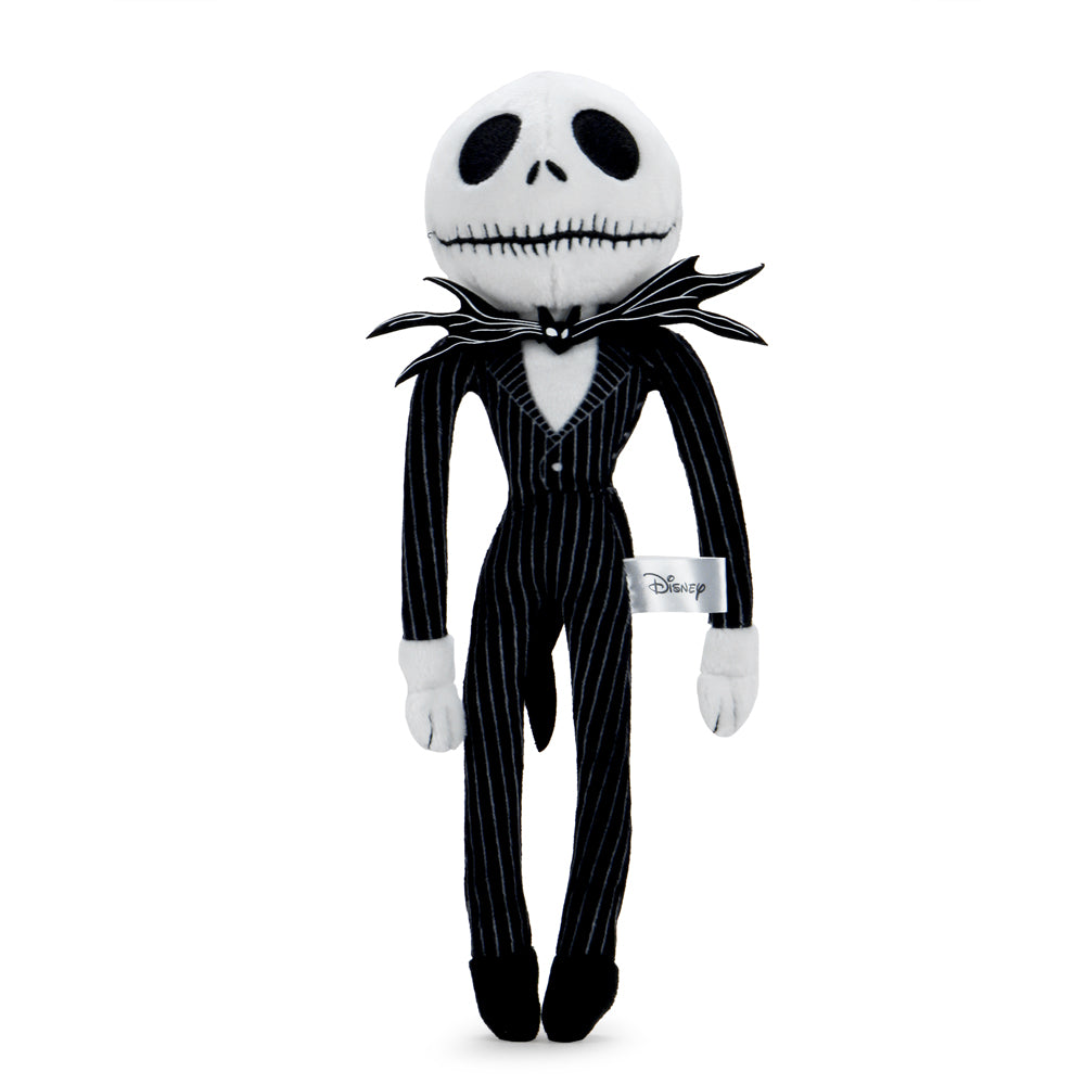 Disney The Nightmare Before Christmas Jack Skellington 10-inch Phunny plush featuring Jack's iconic face and skeleton costume.