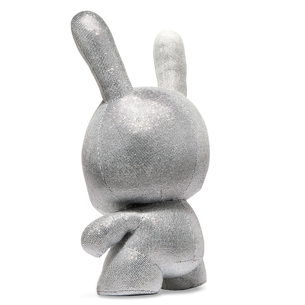 20-inch Kidrobot Rhinestone Dunny plush figure, featuring a colorful, textured design with rhinestone accents and soft plush material.