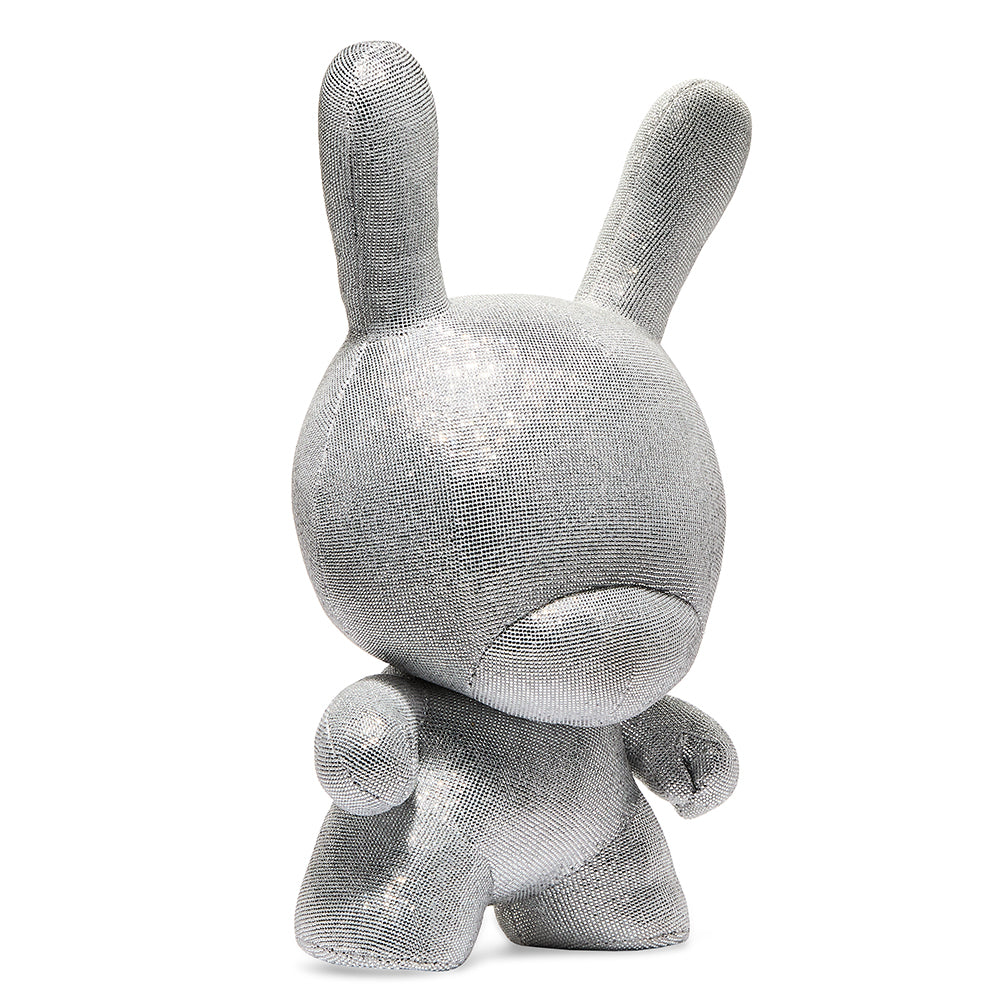 20-inch plush figure of The Rhinestone Dunny Giant by Kidrobot, featuring shiny rhinestone details and a soft, cuddly design