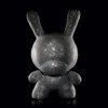 Kidrobot Rhinestone Dunny giant 20-inch plush figure with shiny rhinestone accents, soft and huggable plush toy.