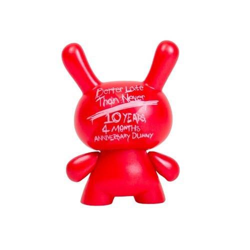 10th Anniversary 3" Dunny - Red - Kidrobot - Designer Art Toys