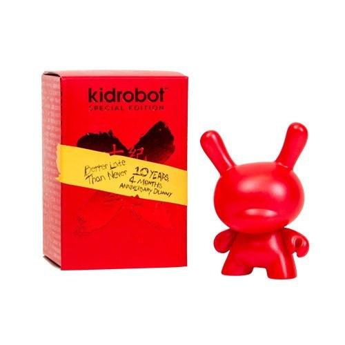 10th Anniversary 3" Dunny - Red - Kidrobot - Designer Art Toys