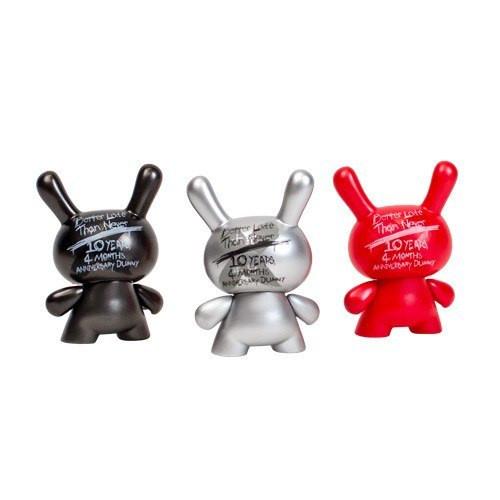 10th Anniversary 3" Dunny - Red - Kidrobot - Designer Art Toys
