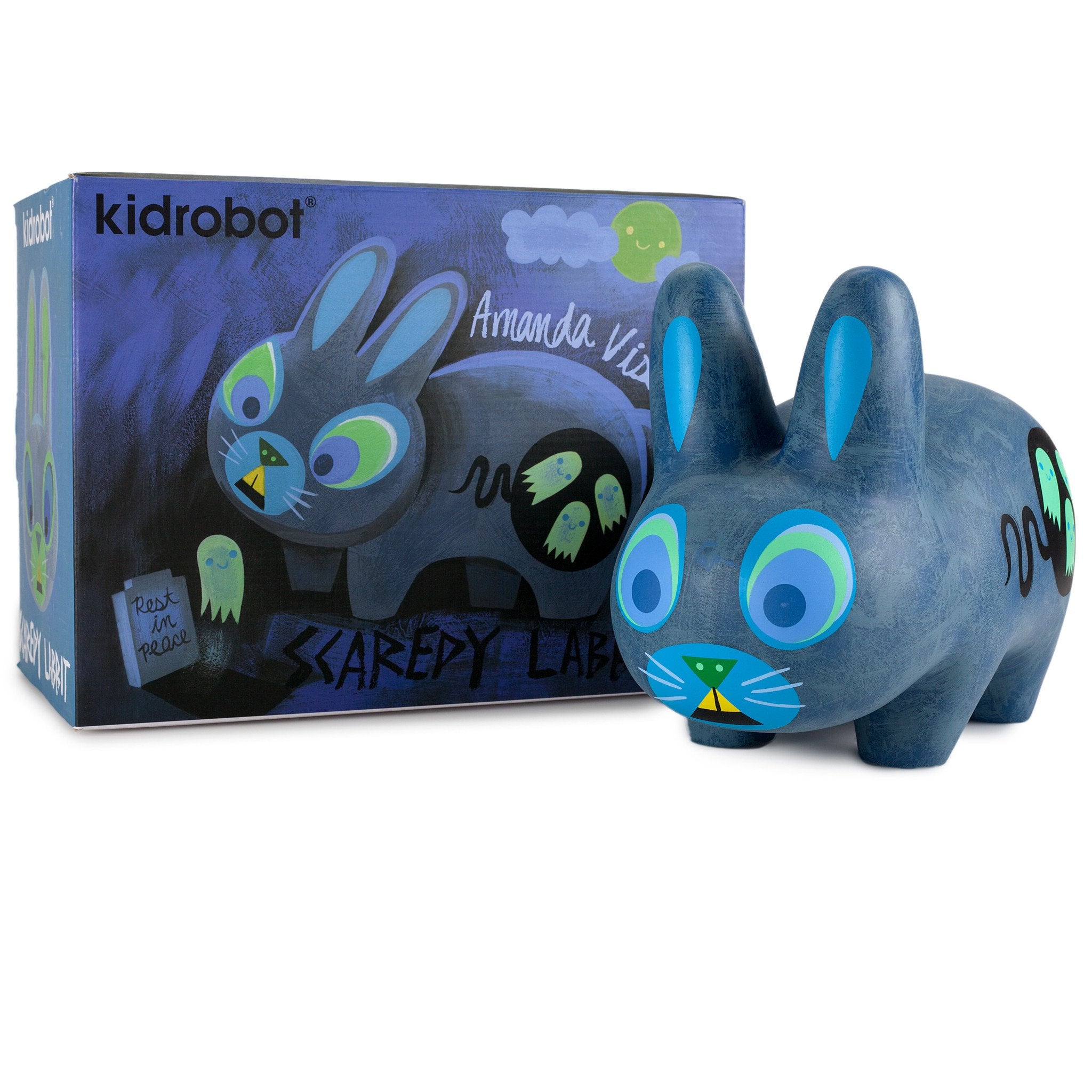 Scaredy Labbit 10" Art Figure by Amanda Visell - Kidrobot - Designer Art Toys