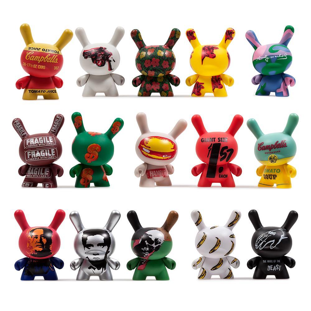 Andy Warhol 3" Dunny Art Figures 2.0 by Kidrobot - Kidrobot - Designer Art Toys