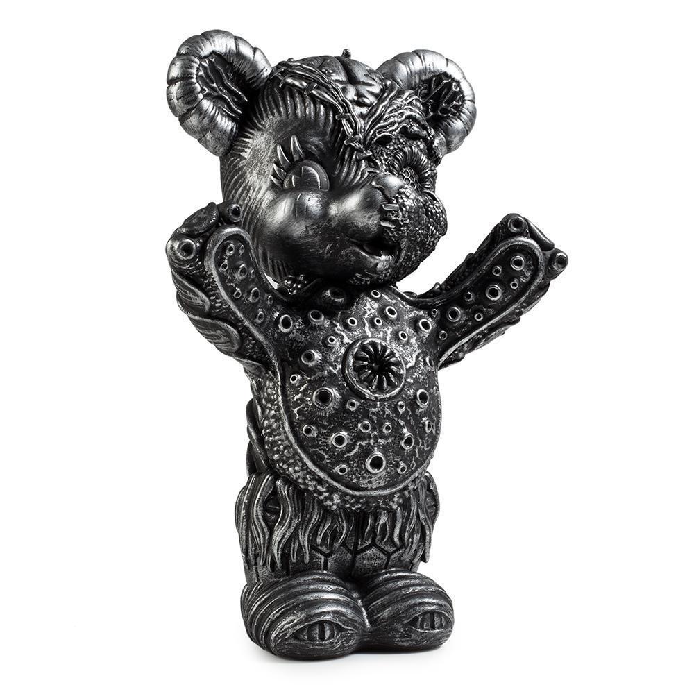 Free Hugs Bear Art Figure by Frank Kozik - Kidrobot.com Exclusive Silver Edition - Kidrobot - Designer Art Toys