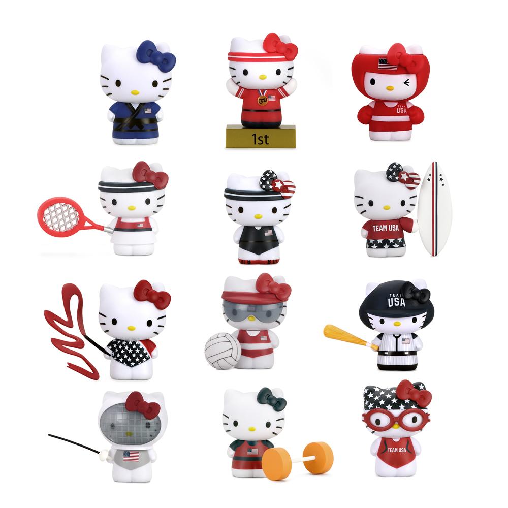 Kidrobot Hello Kitty x Team USA Mini Figures