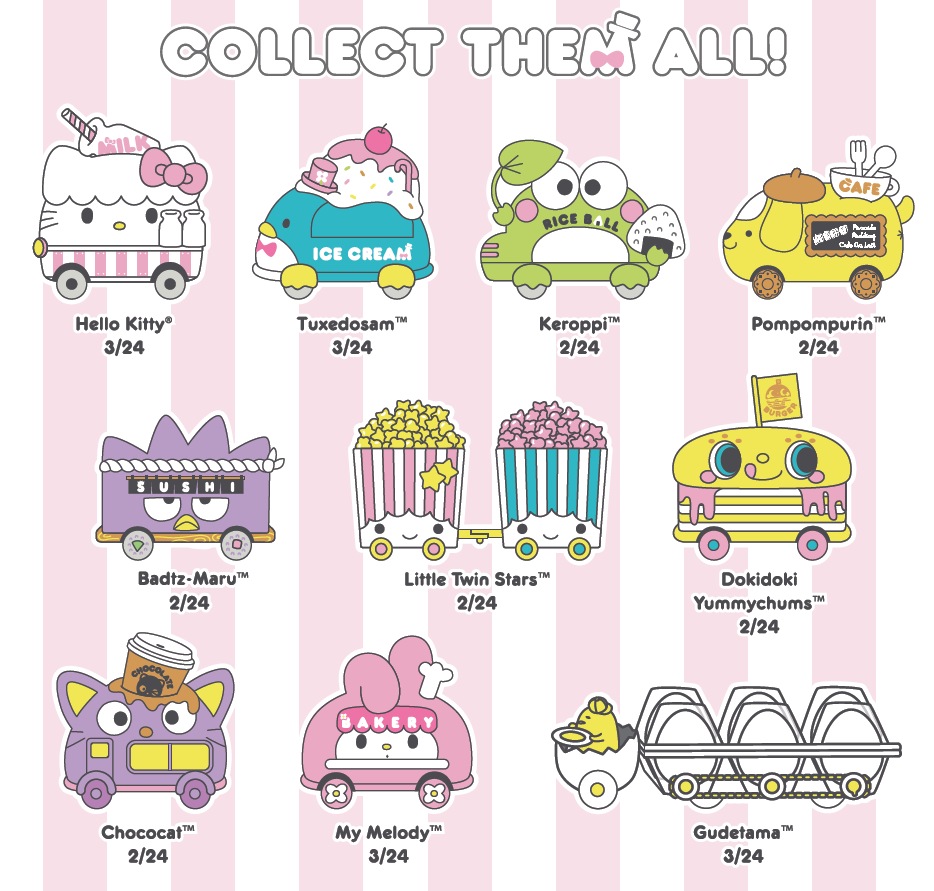 Hello Sanrio Micro Vehicle Blind Bag Series by Kidrobot - Kidrobot - Designer Art Toys