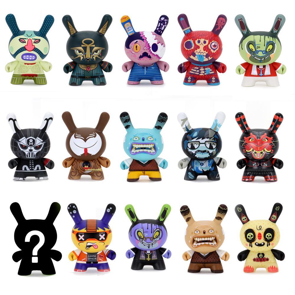 Kaiju Dunny Battle 3 Mini Figures by Kidrobot x Clutter