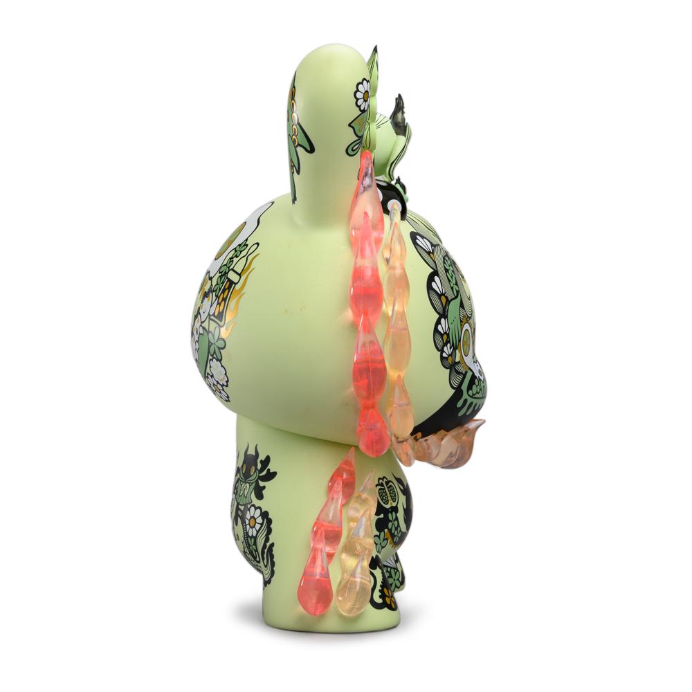 La Flamme 8" Dunny by Junko Mizuno - Green Edition - Kidrobot - Designer Art Toys