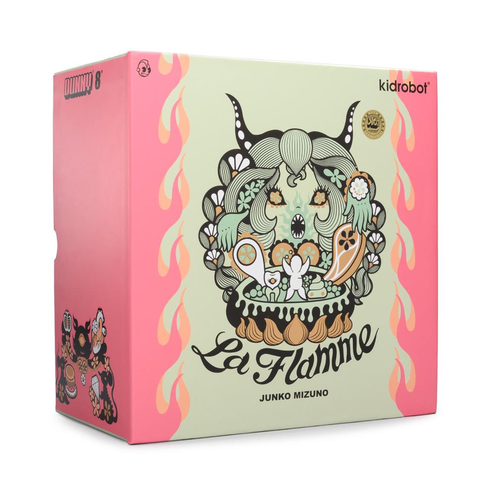 La Flamme 8" Dunny by Junko Mizuno - Green Edition - Kidrobot - Designer Art Toys