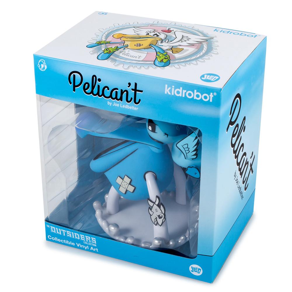 Pelican't 8" Vinyl Art Figure by Joe Ledbetter - Arctic Edition - Kidrobot - Designer Art Toys