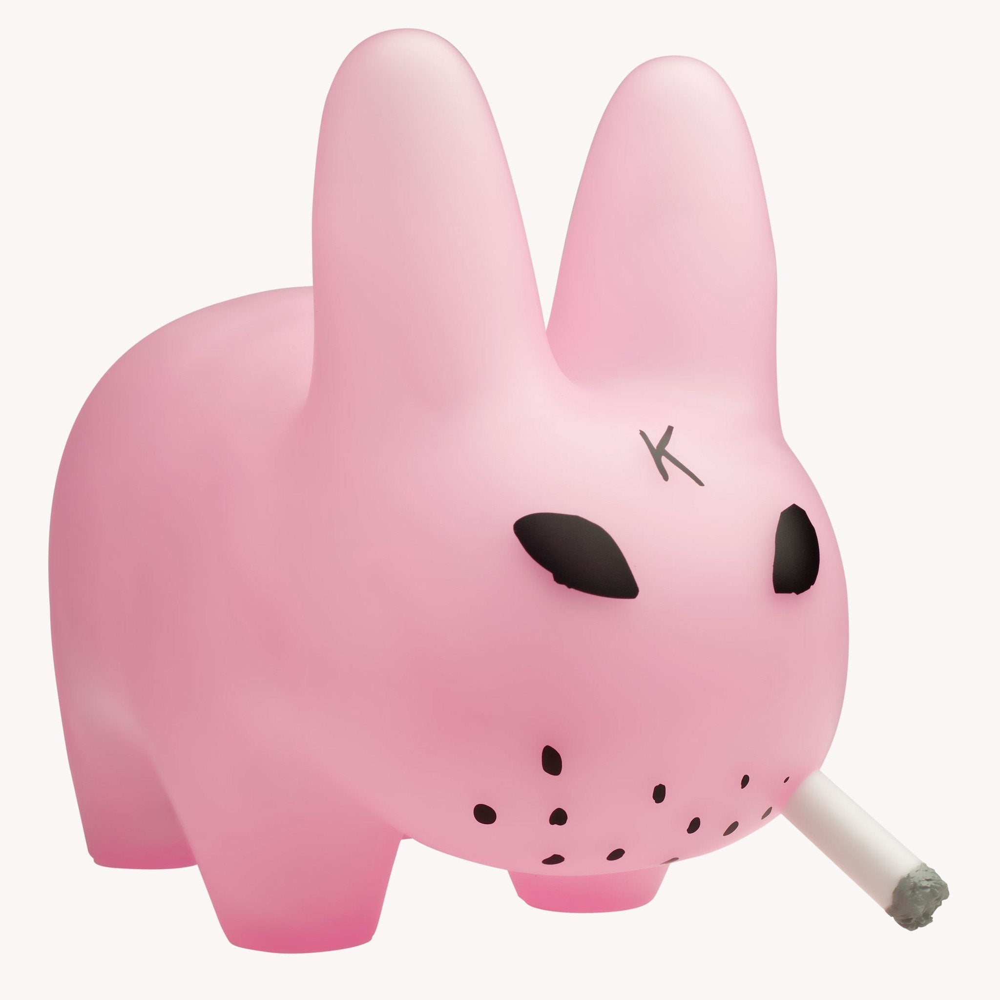 Smorkin' Labbit 10" Clear Pink Labbit - Kidrobot - Designer Art Toys