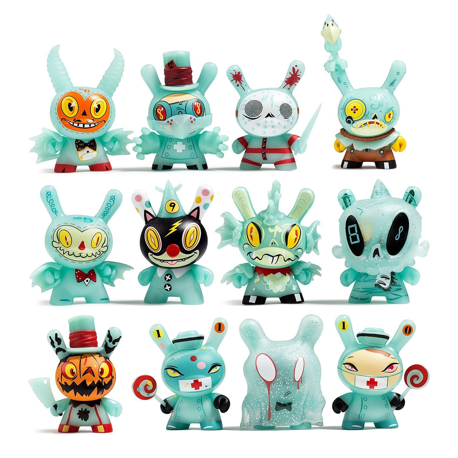 "The 13" Glow-in-the-Dark Dunny Series by Brandt Peters x Kidrobot - Kidrobot - Designer Art Toys