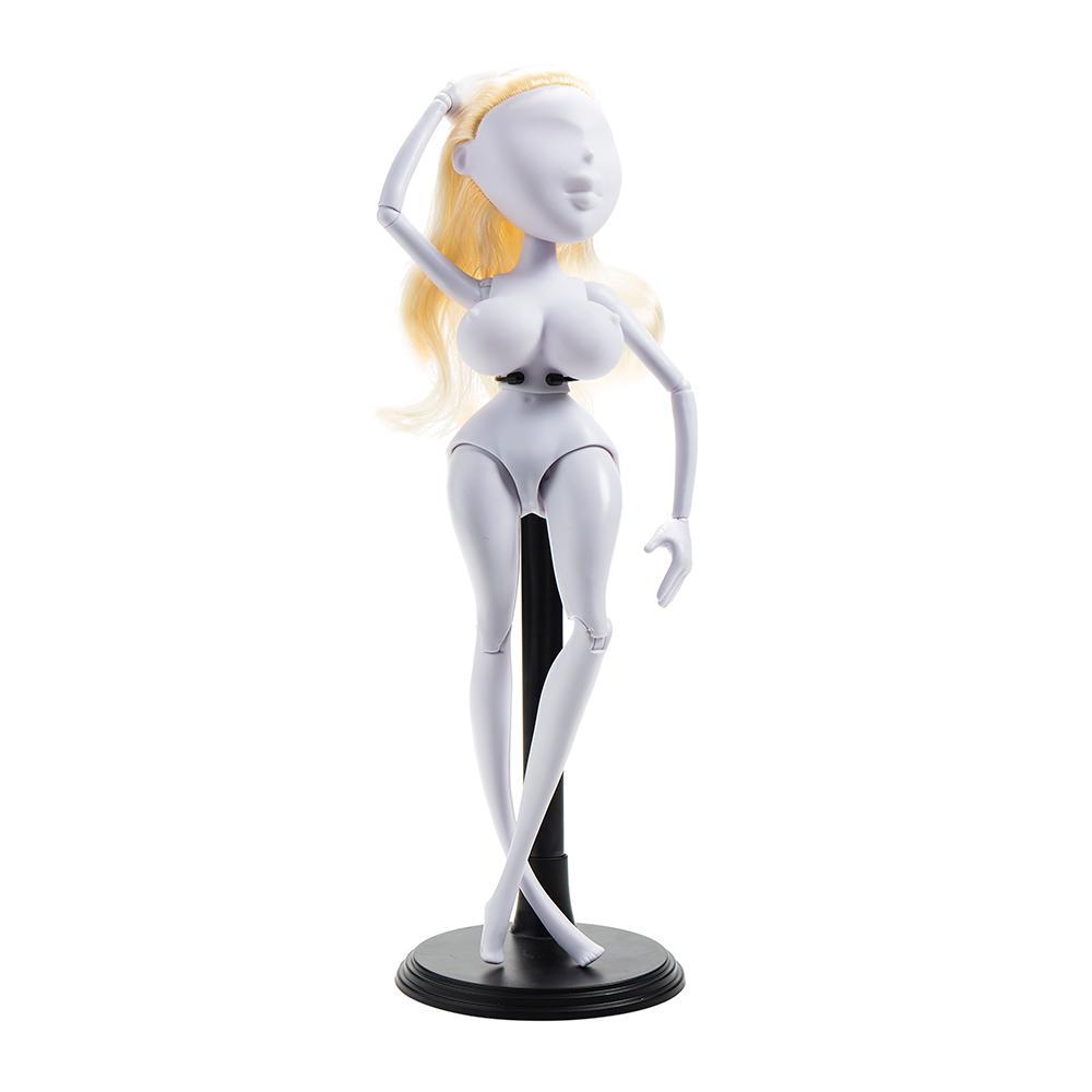 Vladonna Blonde Hair DIY Alternative Fashion Doll made of vinyl, featuring long blonde hair and unique alternative style.