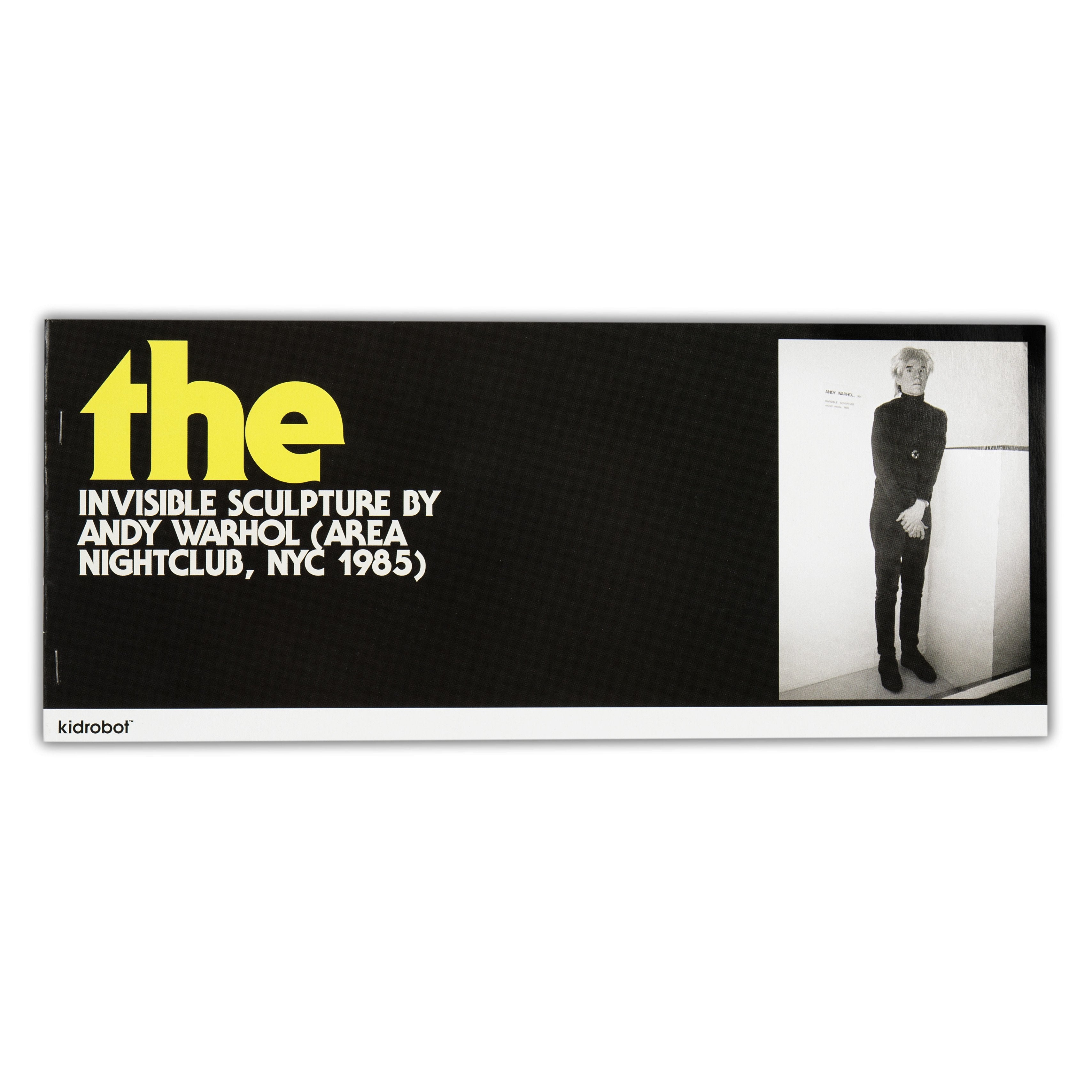 Andy Warhol The Invisible Sculpture - Kidrobot - Designer Art Toys