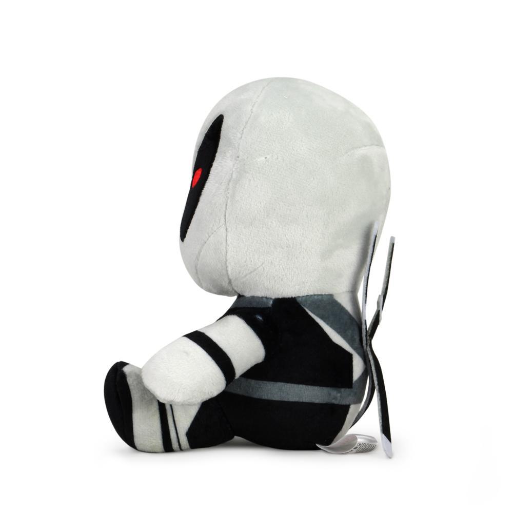 Marvel X-Force Deadpool Phunny Plush by Kidrobot featuring soft plush material and detailed Deadpool costume design.