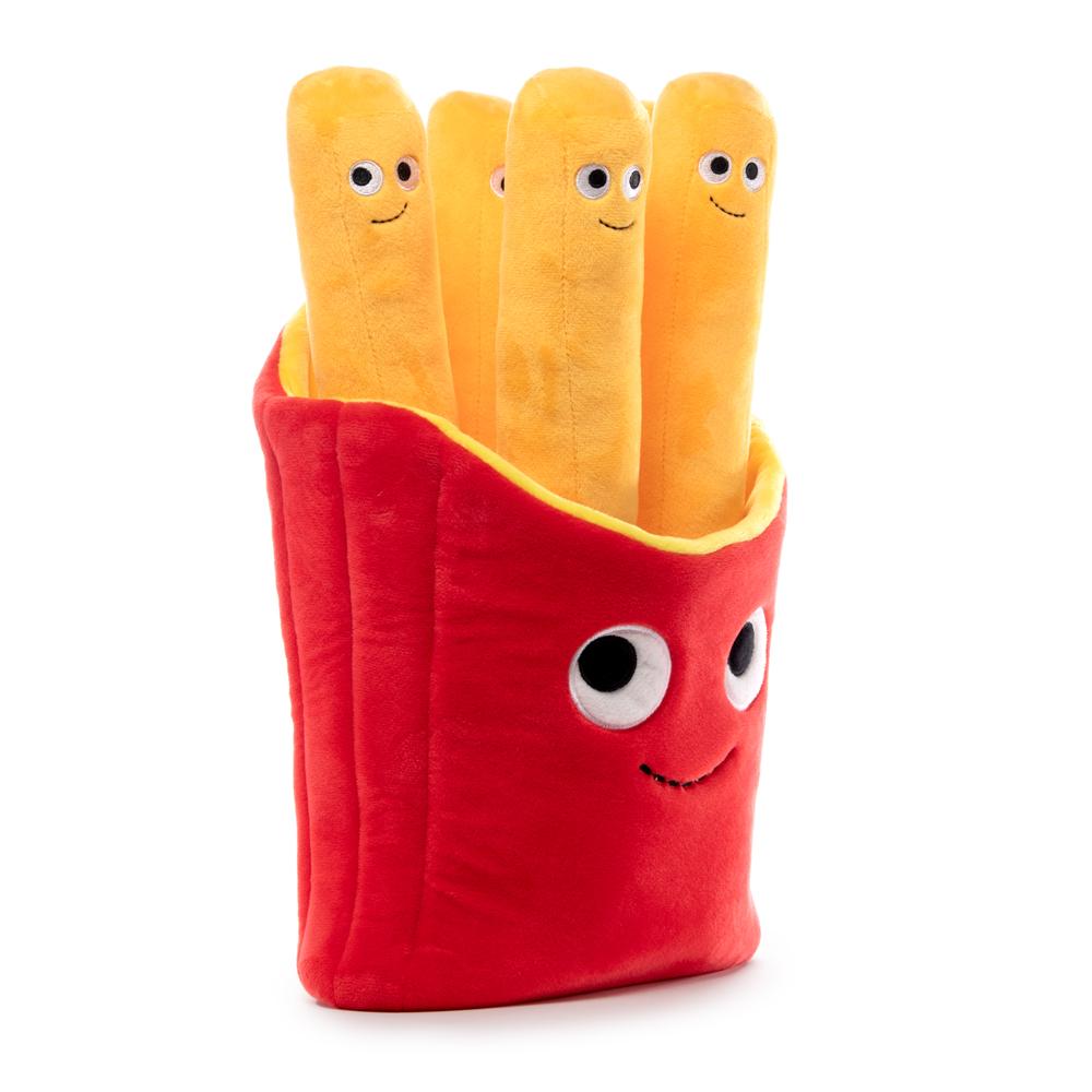 Yummy World 16-inch French Fries plush with interactive plushie fries, soft and detailed snack-themed stuffed toy for kids.