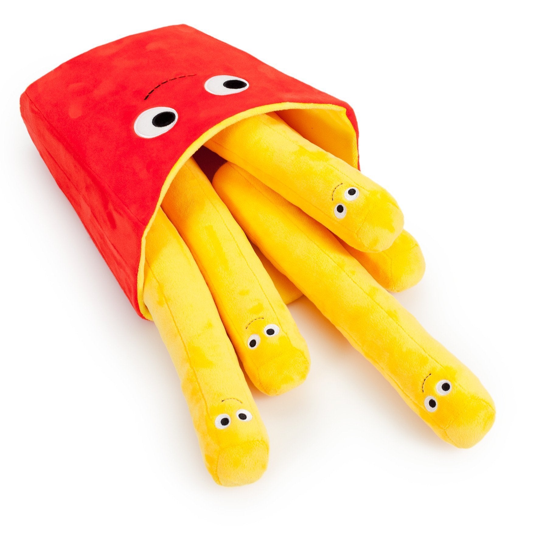 Yummy World 16-inch French Fries plush with interactive plush fries, soft and cuddly toy for kids and collectors