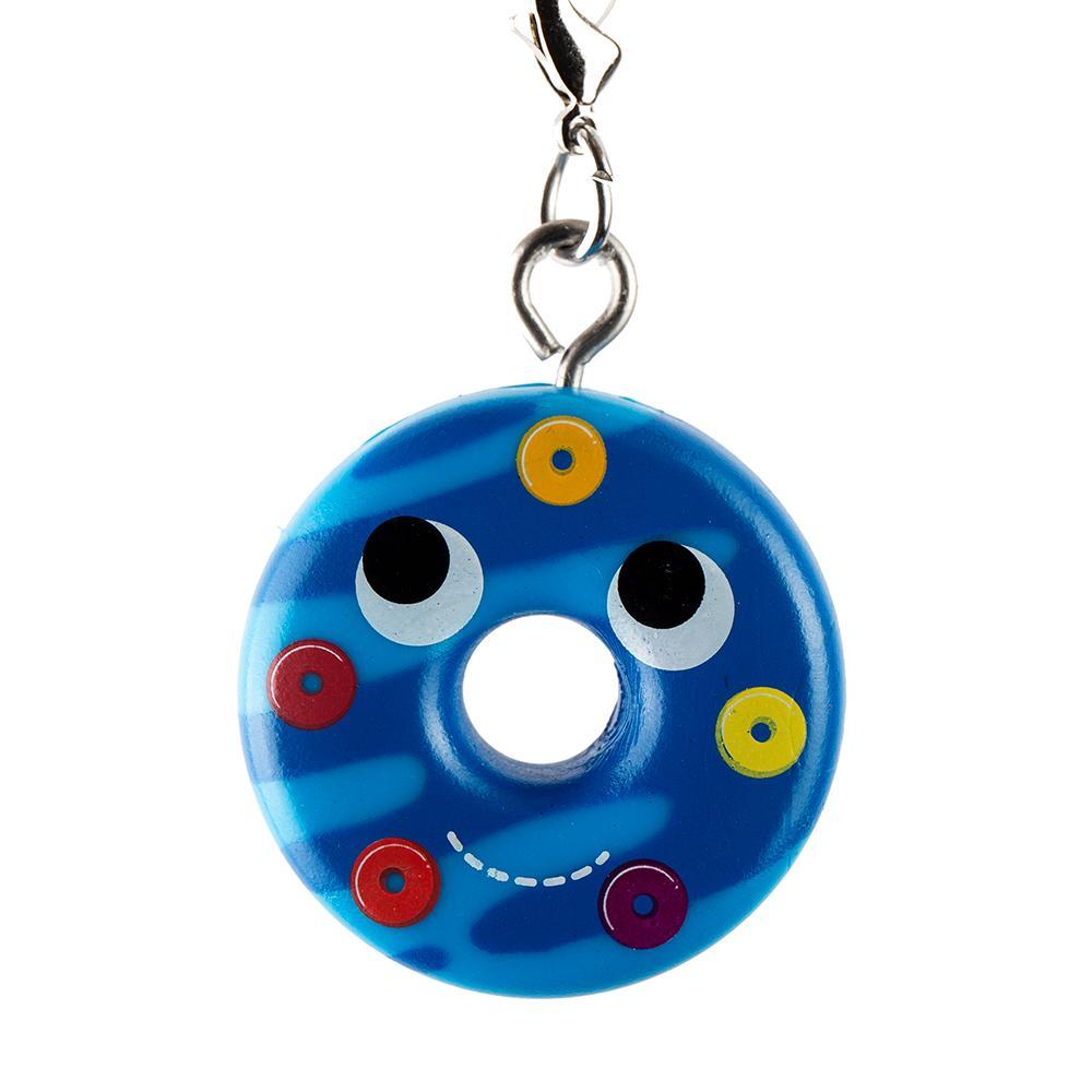 Yummy World Attack of the Donuts vinyl and metal keychain from Kidrobot series featuring a colorful donut character.