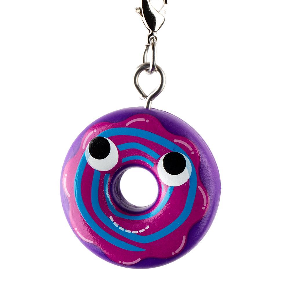 Yummy World Attack of the Donuts keychain by Kidrobot, vinyl and metal, featuring a colorful donut-themed design.