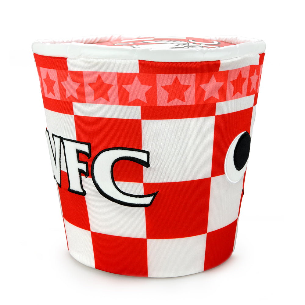 Yummy World Bertha Bucket of Fried Chicken interactive plush toy featuring a soft, detailed fried chicken bucket with Yummy World branding.
