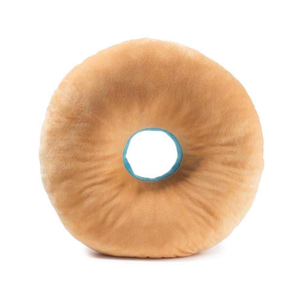 Yummy World Blue Donut plush food pillow featuring a soft, adorable donut with blue frosting and colorful sprinkles.