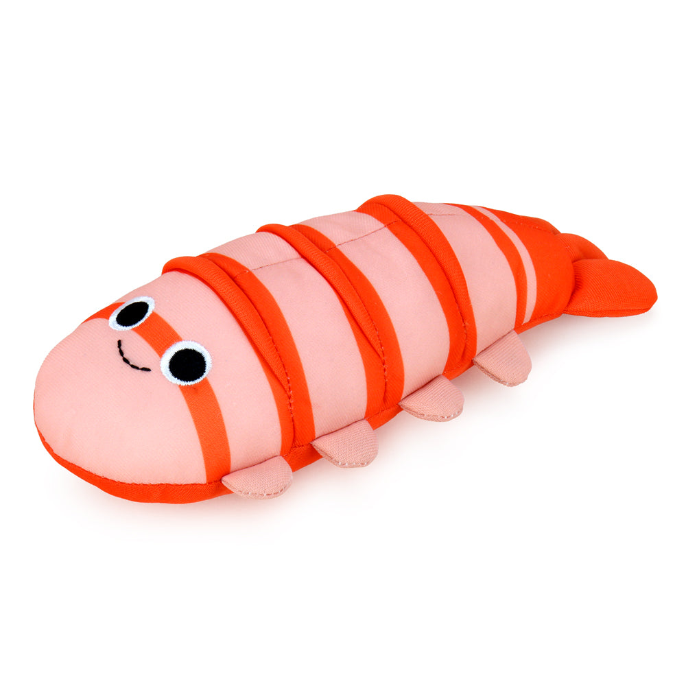 Yummy World Bubba the Shrimp Nigiri Sushi plush toy, soft and interactive plush character in a cute shrimp nigiri sushi design