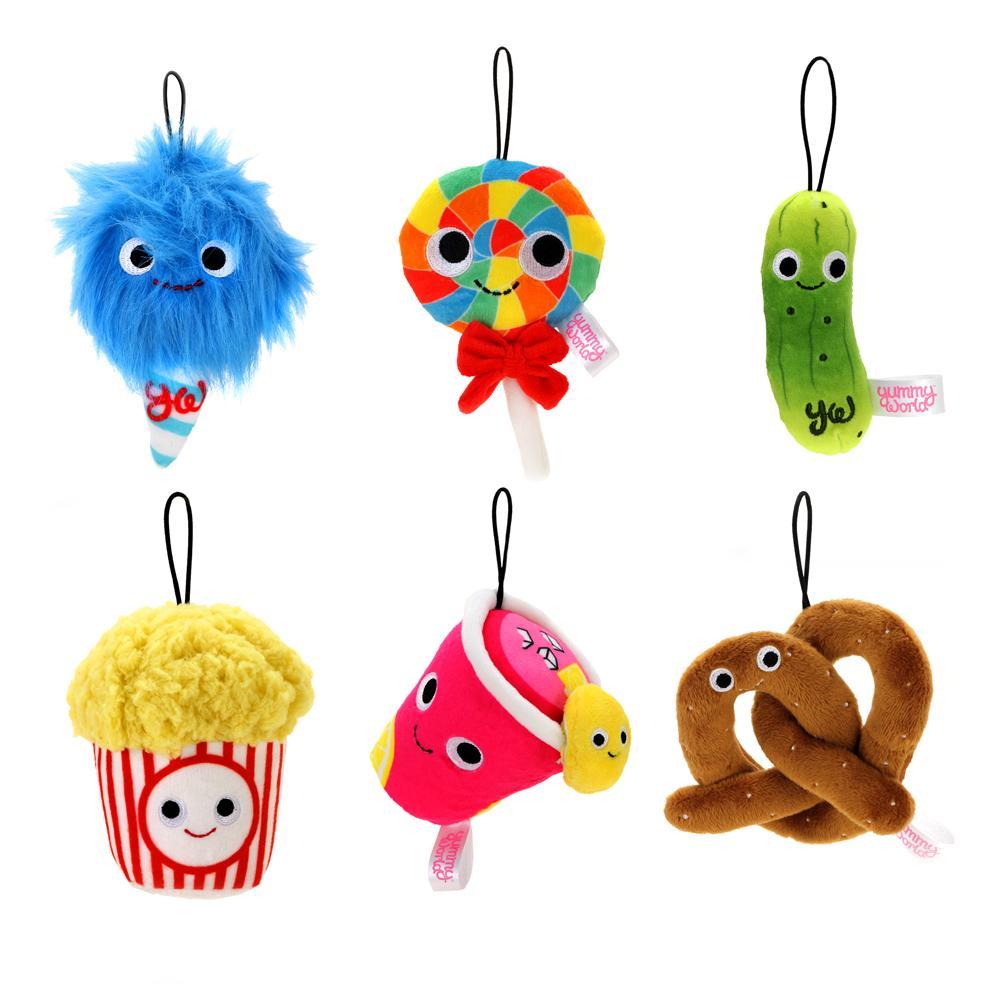 Yummy World Connor Cotton Candy Small Carnival Plush toy featuring colorful cotton candy design and soft plush texture.