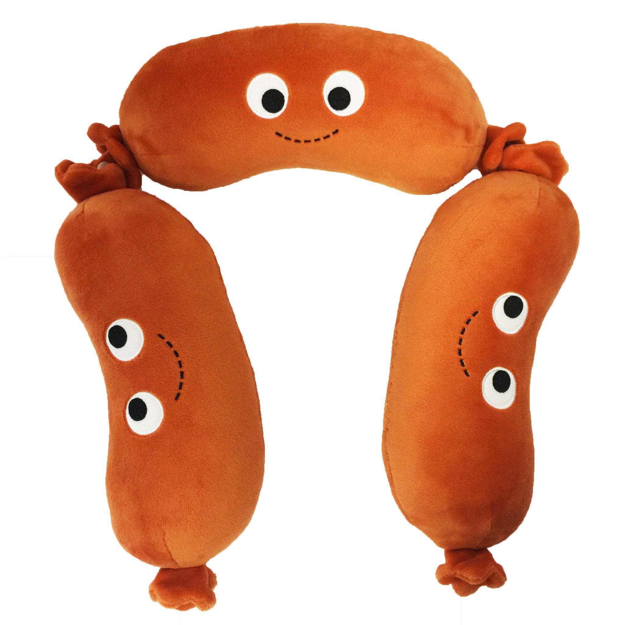 Large Yummy World Sausage Links plush toy with soft fabric and detailed sausage link design, perfect for cuddling and display.