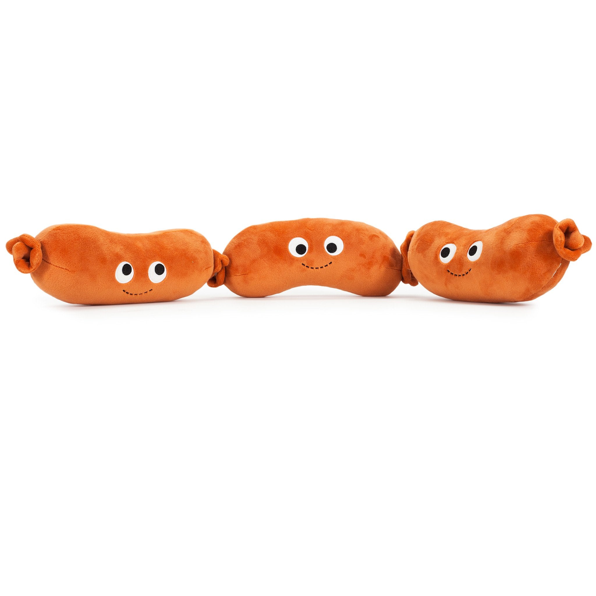 Yummy World Large Sausage Links Plush toy with soft fabric and detailed sausage link design, perfect for cuddling and display.
