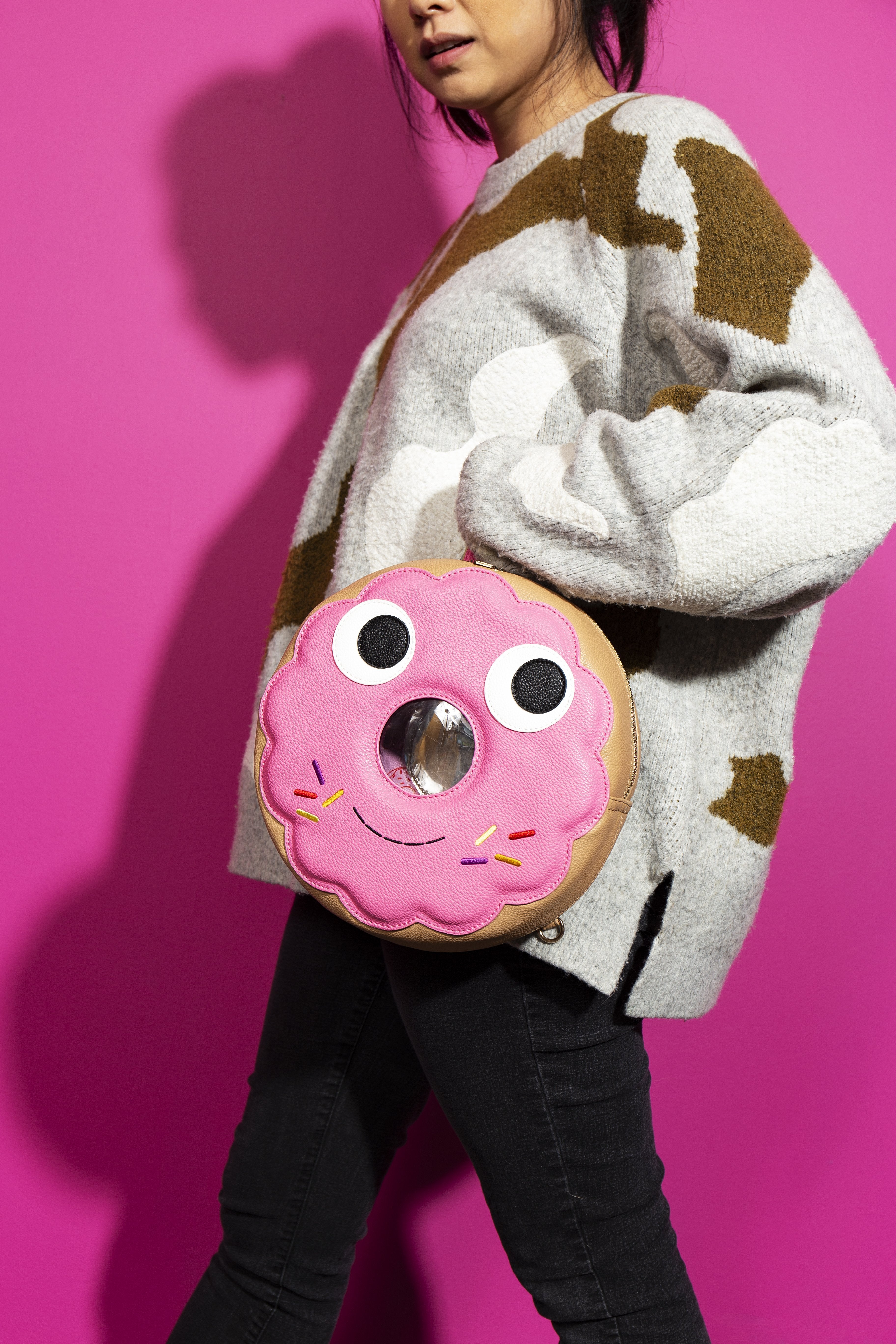 Kidrobot’s Limited Edition Yummy the Pink Donut Backpack Donut Doughnut Backpack Megamall Yummy World Limited Edition  main image 2