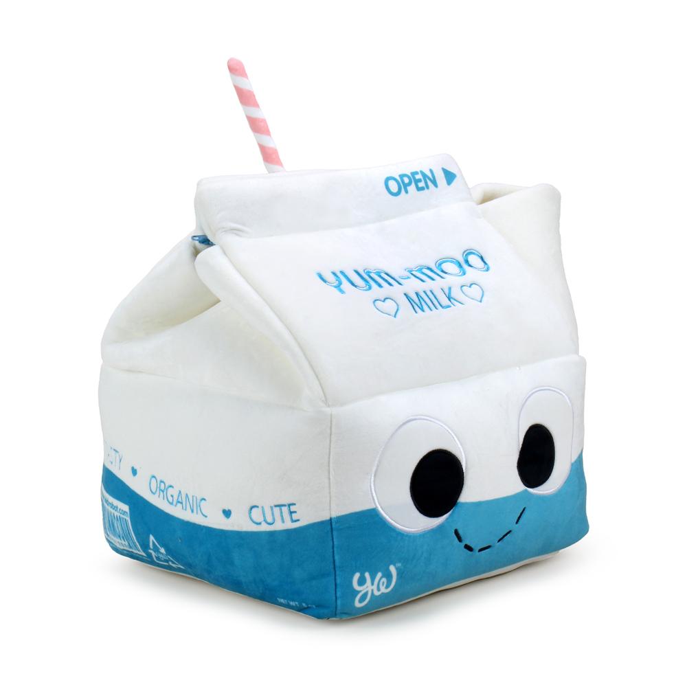 Yummy World Milk and Cookies interactive plush toy featuring a soft, cuddly milk carton and cookie character from Yummy World.