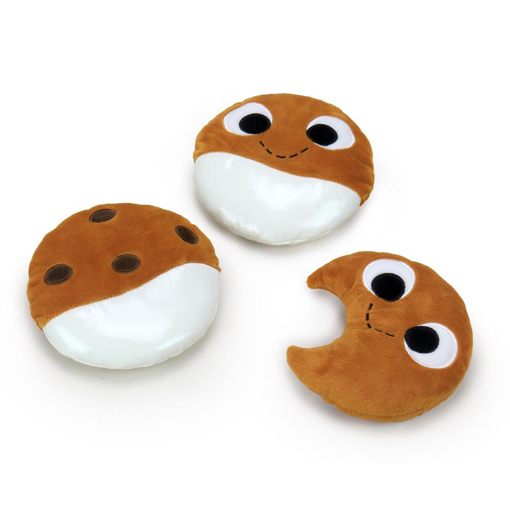 Yummy World Milk and Cookies interactive plush toy featuring a soft milk carton and cookie character, perfect for cuddling and play.