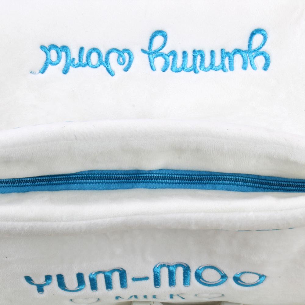 Yummy World Milk and Cookies interactive plush toy featuring a soft, cuddly milk carton and cookie character for children.