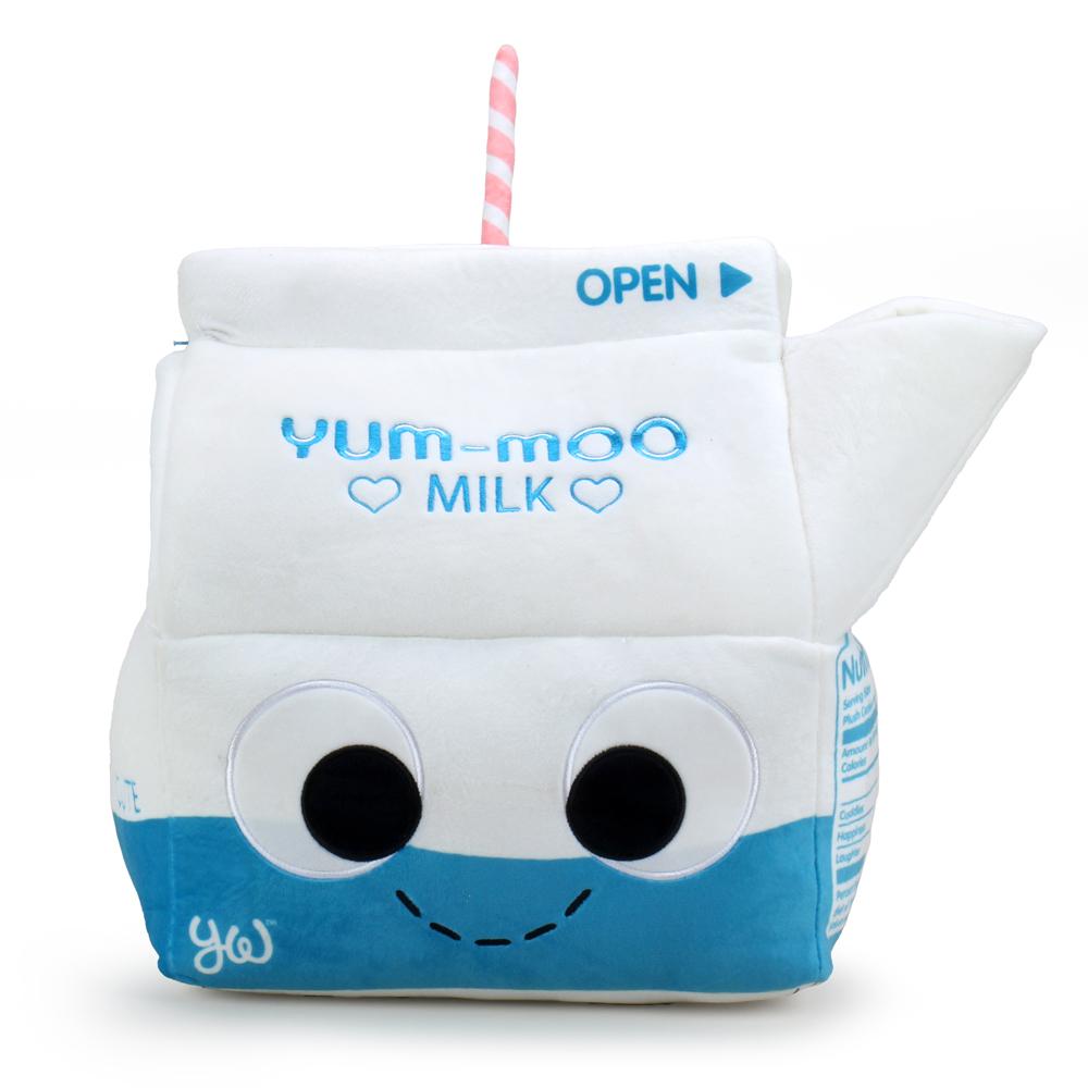 Yummy World Milk and Cookies interactive plush toy featuring soft fabric and detailed character design for children.