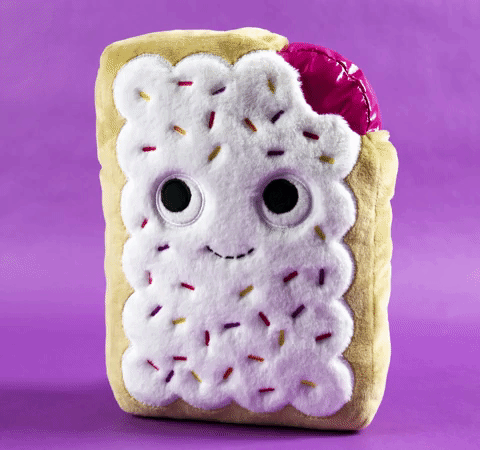 Yummy World Patsy the Pop Art Pastry Tart plush toy with colorful, cartoon-style pastry design and soft fabric texture.