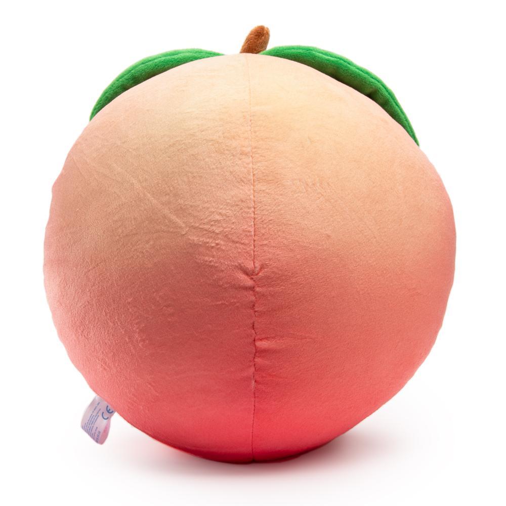 Yummy World Penelope Peach 10-inch plush toy by Kidrobot featuring a cute peach character with soft, cuddly fabric and detailed design.