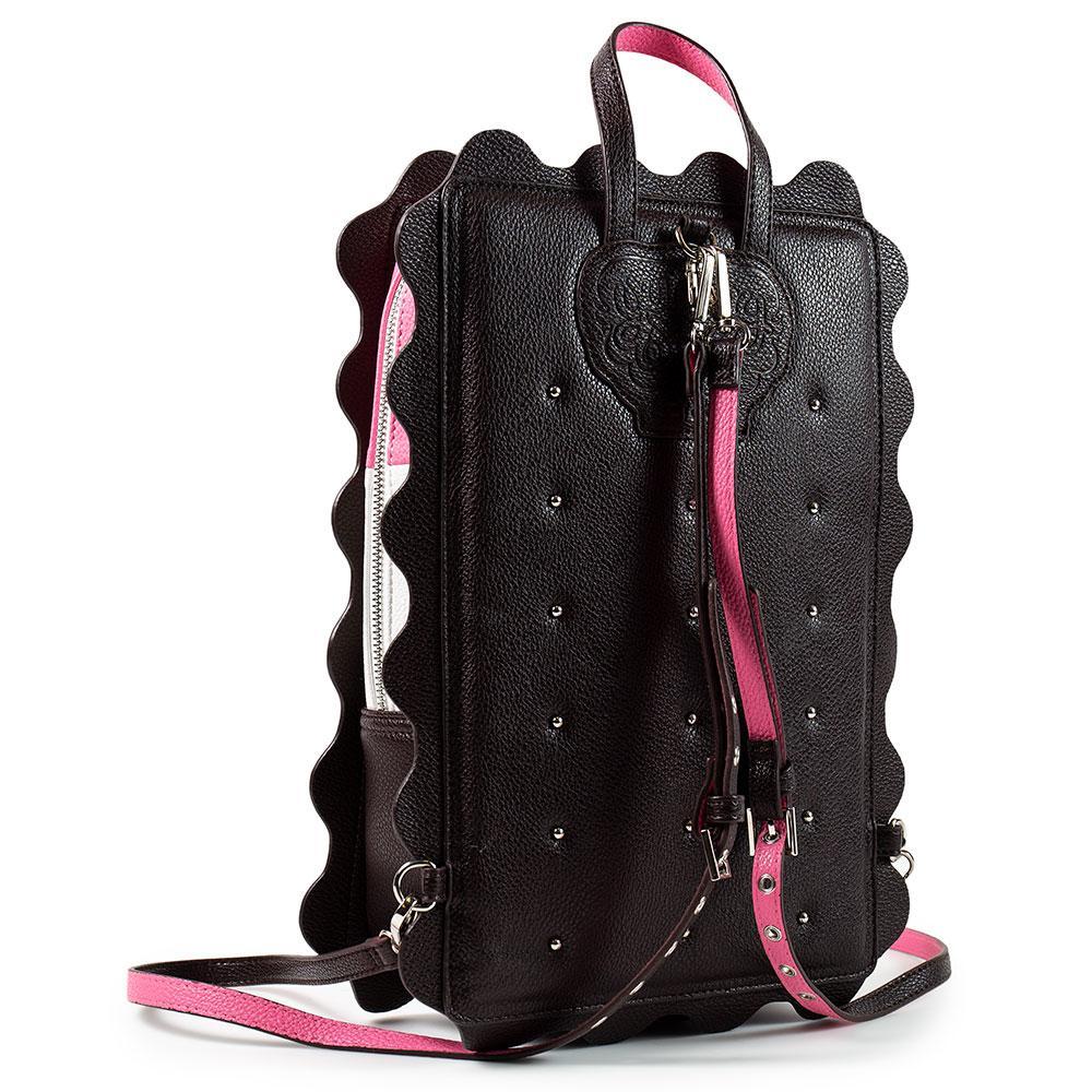 cream and black leather backpack Yummy World Sandy the Ice Cream Sandwich Backpack