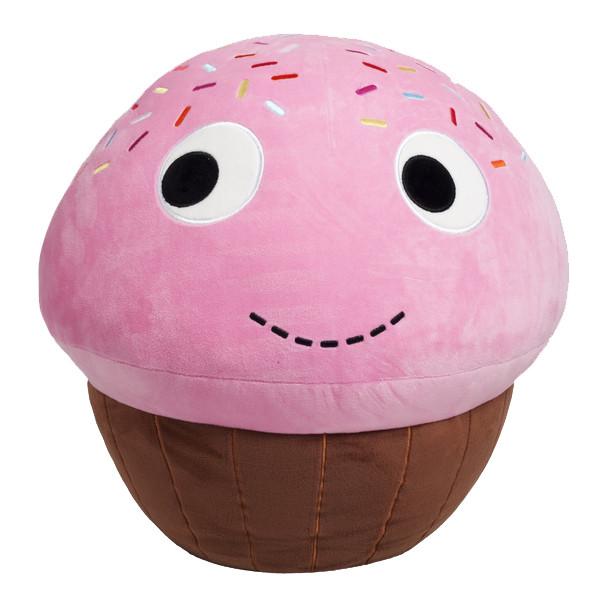 Yummy World Sprinkles Cupcake 24-inch XL plush toy by Kidrobot, soft and colorful with a cupcake design and sprinkles details.