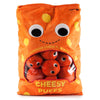 Yummy World XL Cheesy Puffs plush toy, soft and colorful interactive food plush with cheese puff design and character features.