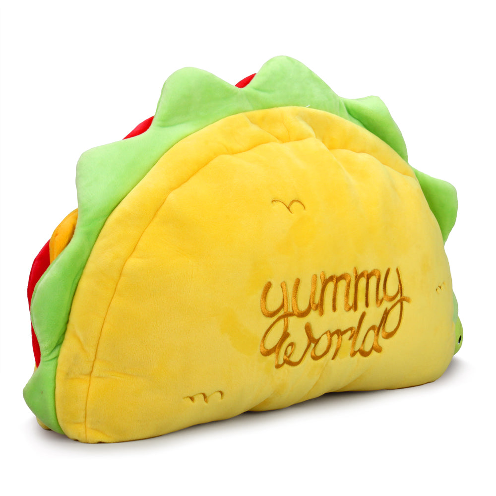 Yummy World XL Victorio Veggie Taco plush set with colorful, soft plush toys resembling a veggie taco and ingredients.